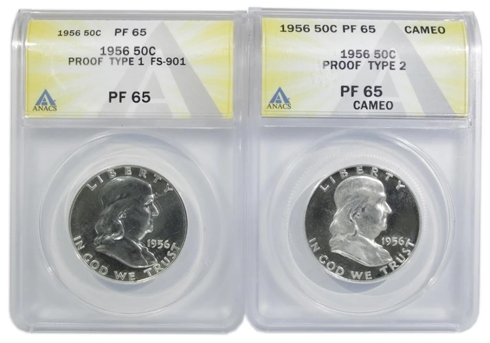 ANACS-Certified Proof Half Dollar Duo