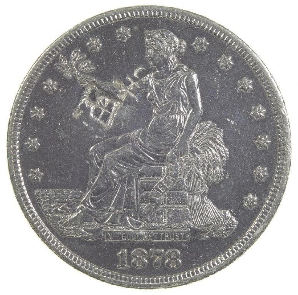 AU Details 1878-S Trade Dollar