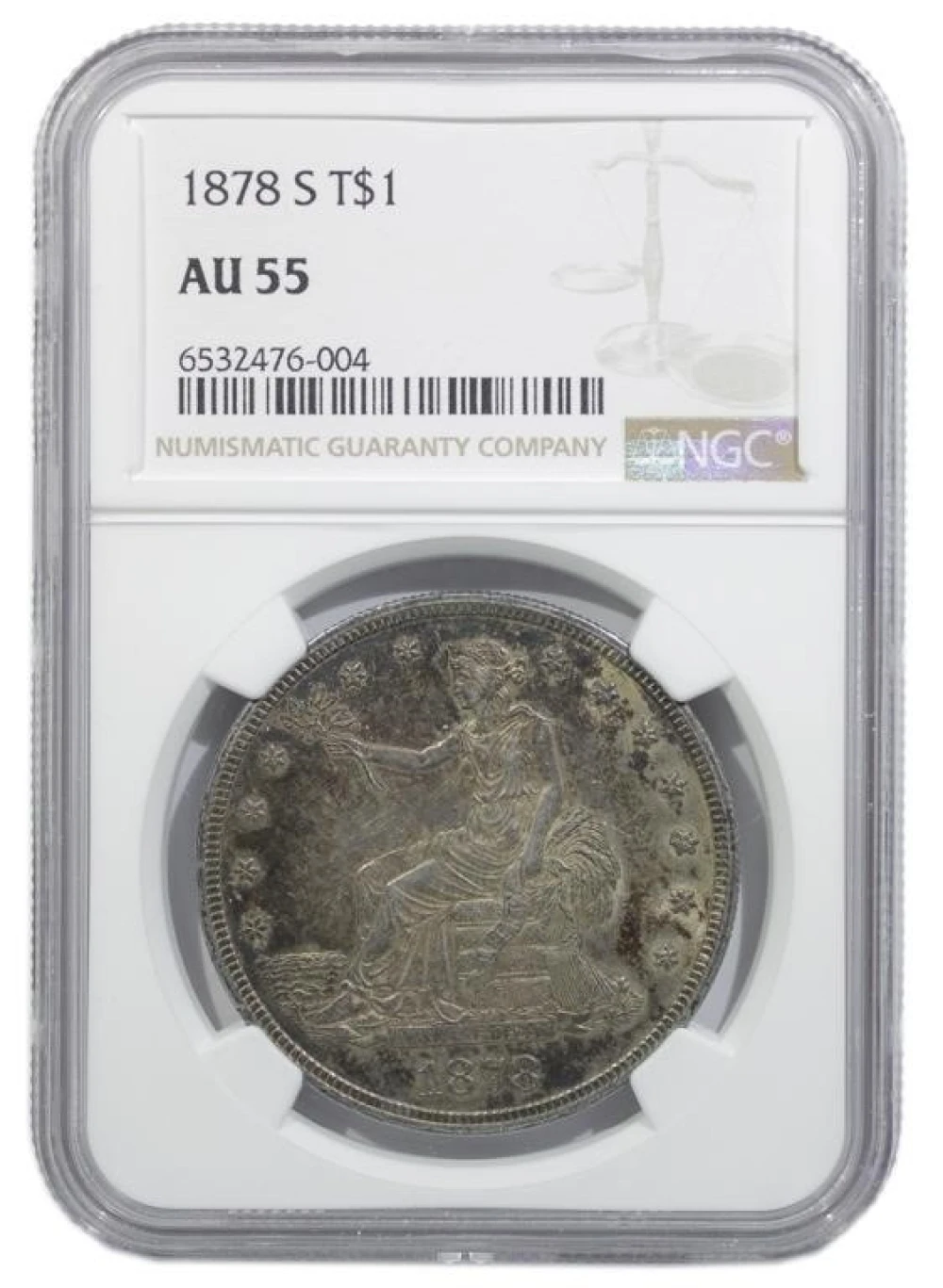 NGC AU-55 1878-S Trade Dollar