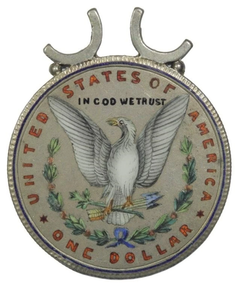 Enameled 1882 Morgan Dollar