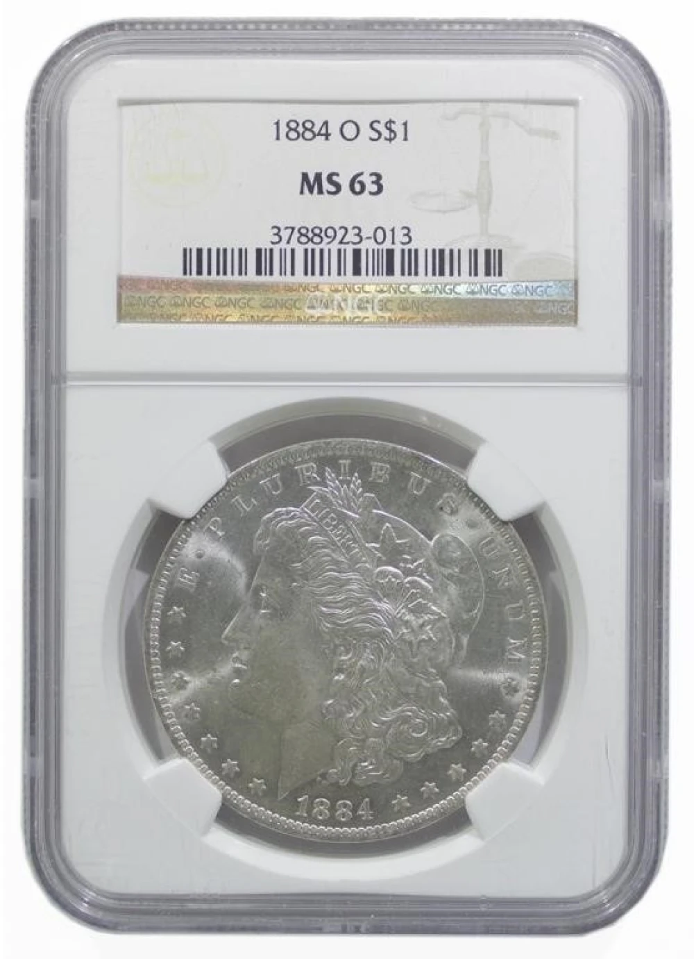 NGC MS-63 1884-O Morgan Dollar