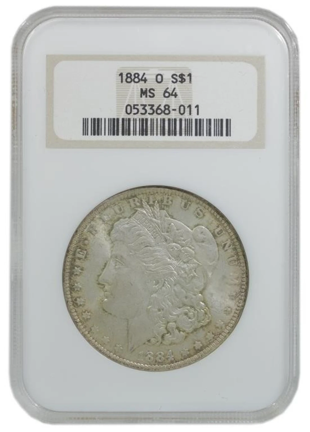 NGC MS-64 Toned 1884-O Morgan $1
