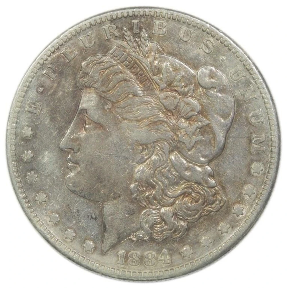AU-50 1884-S Morgan Dollar