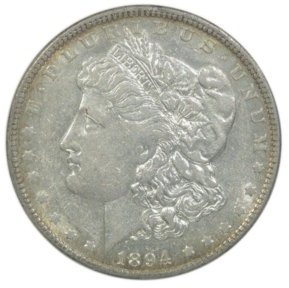 AU-50 or Finer 1894-O Morgan Dollar