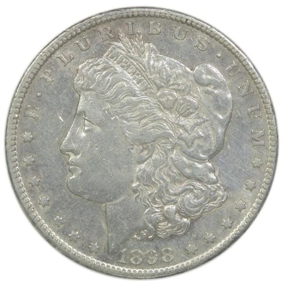 AU-50 Details 1898-S Morgan $1