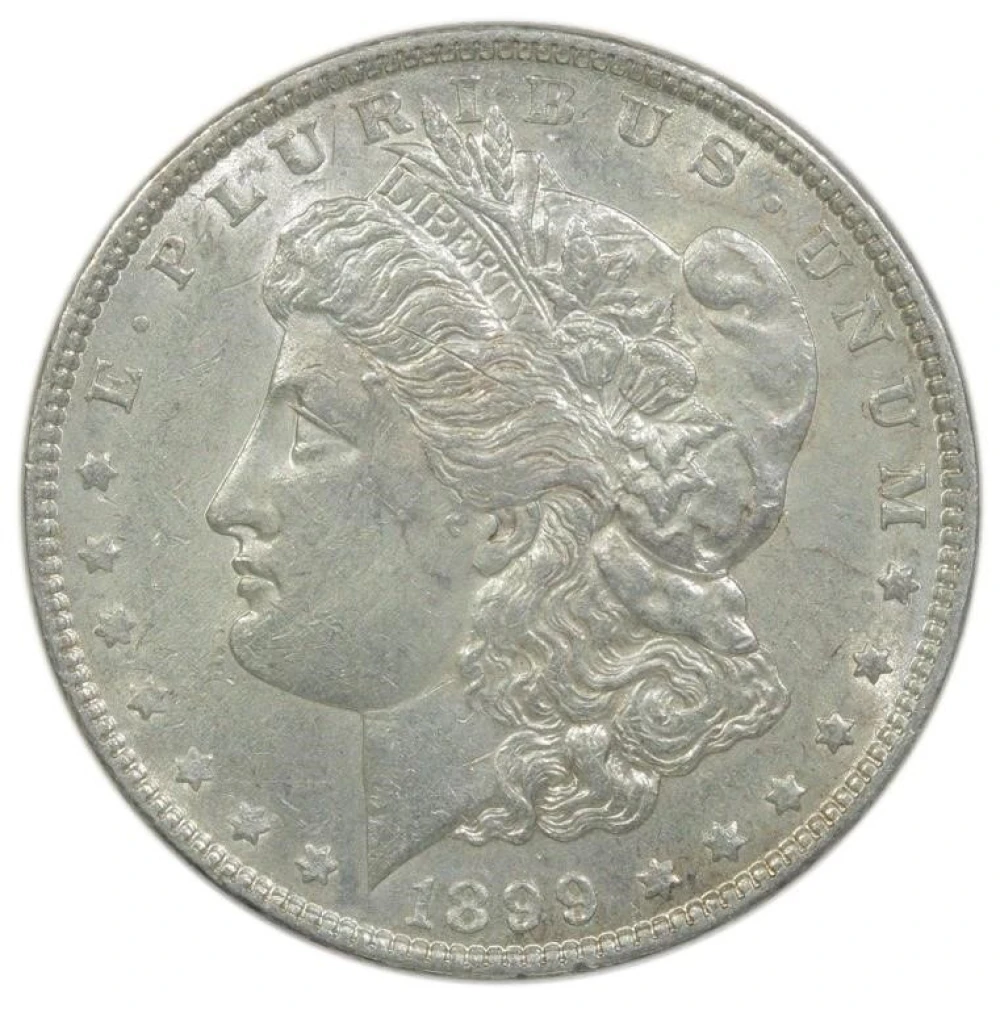 AU-58 Details 1899 Morgan Dollar