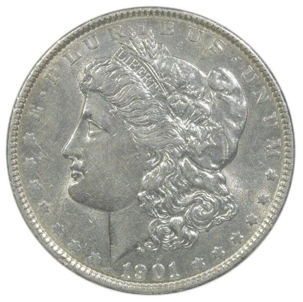 Choice AU-55 to AU-58 1901 Morgan Dollar