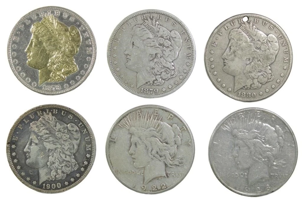Morgan and Peace Dollars with Problems