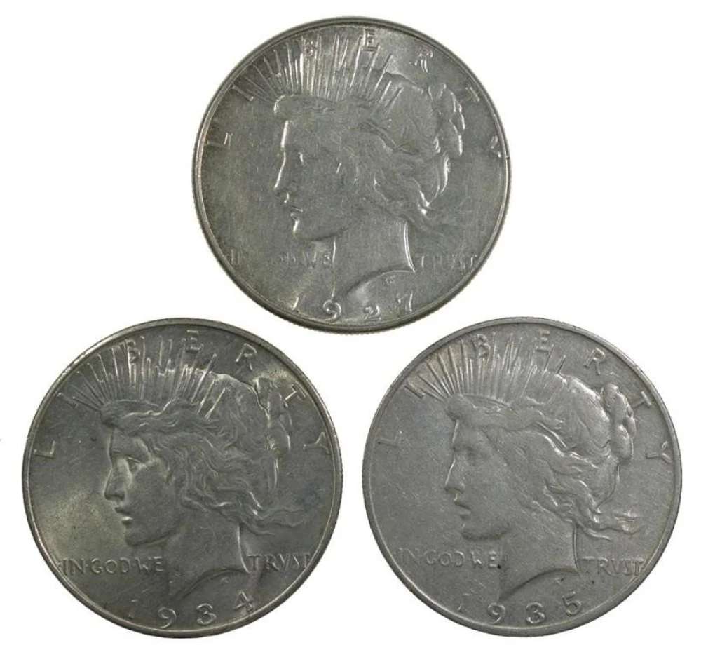 Branch Mint Peace Dollar Threesome