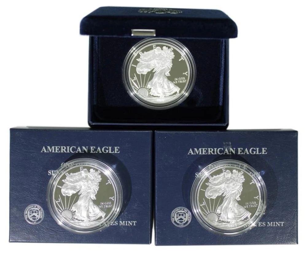 A Third Trio of 2013-W Proof Silver Eagles