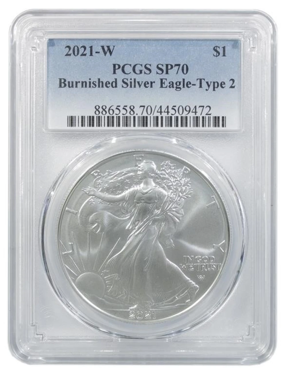 PCGS Specimen-70 2021-W American Eagle $1