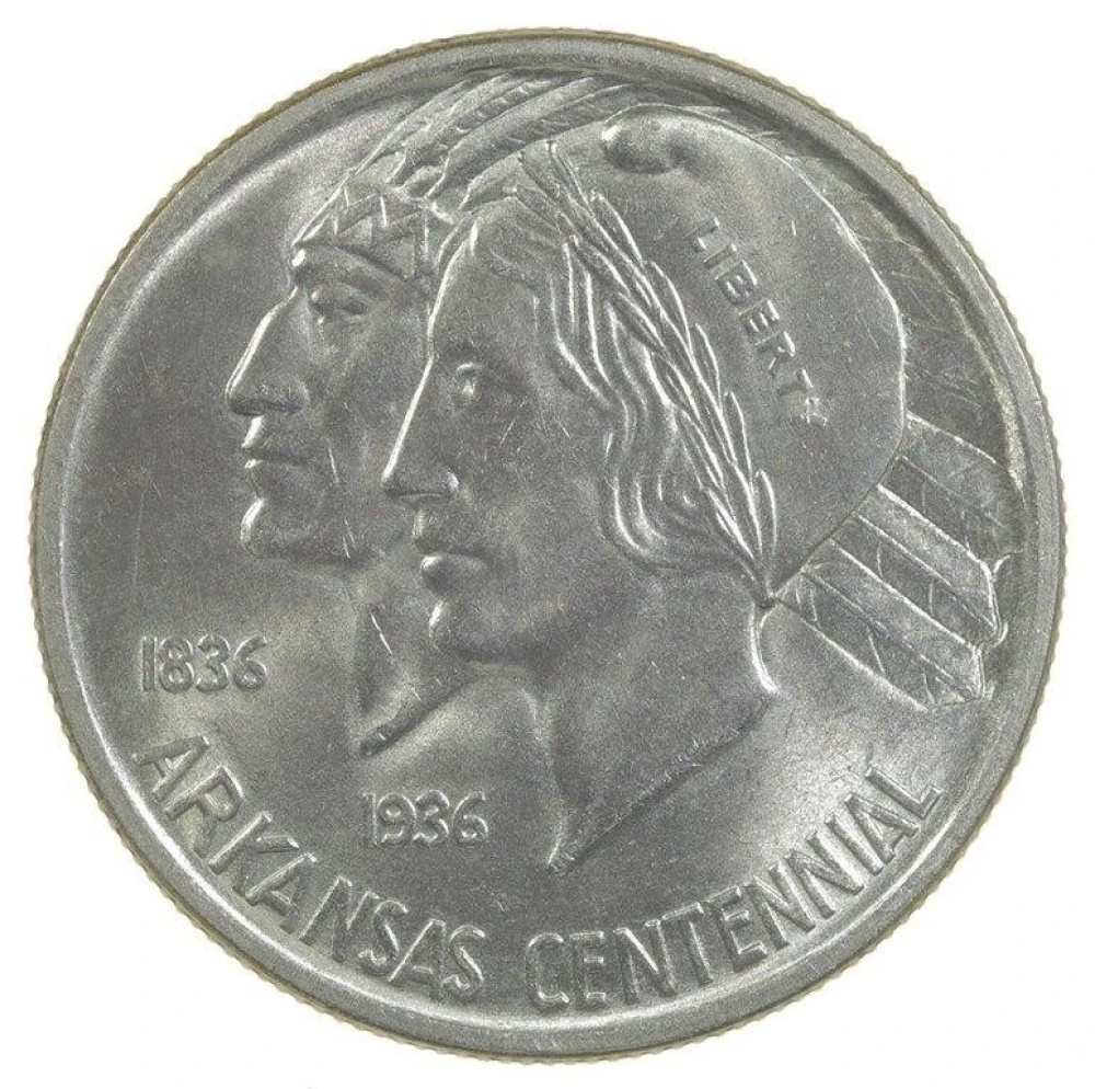 MS-63 1937-D Arkansas Half Dollar