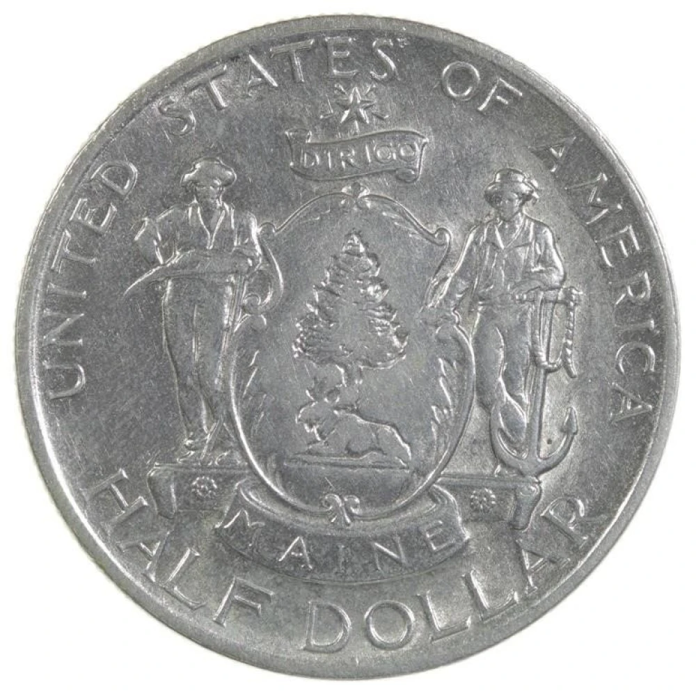 AU-50 or Finer 1920 Maine Half Dollar