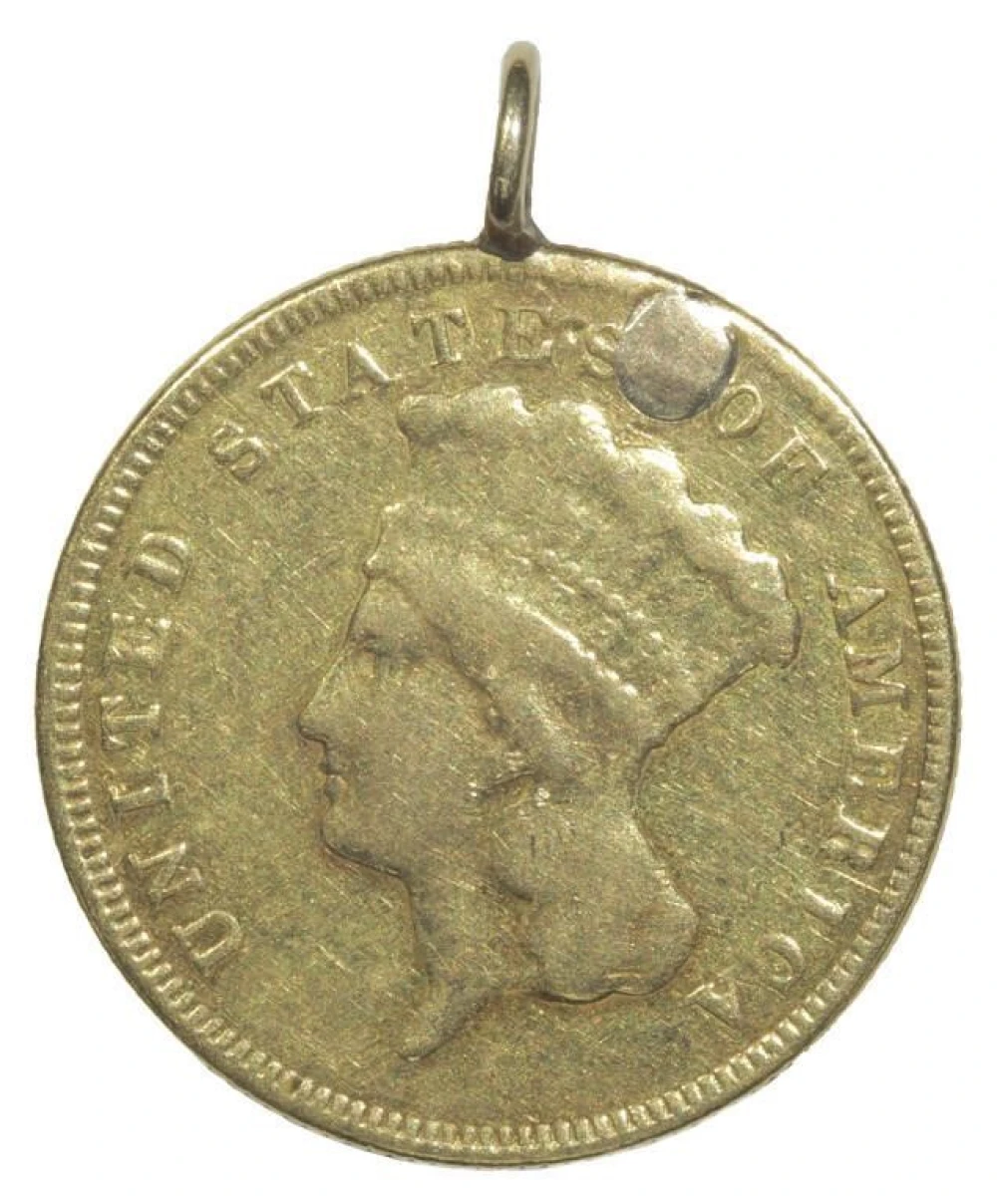 VF Details 1874 Gold $3