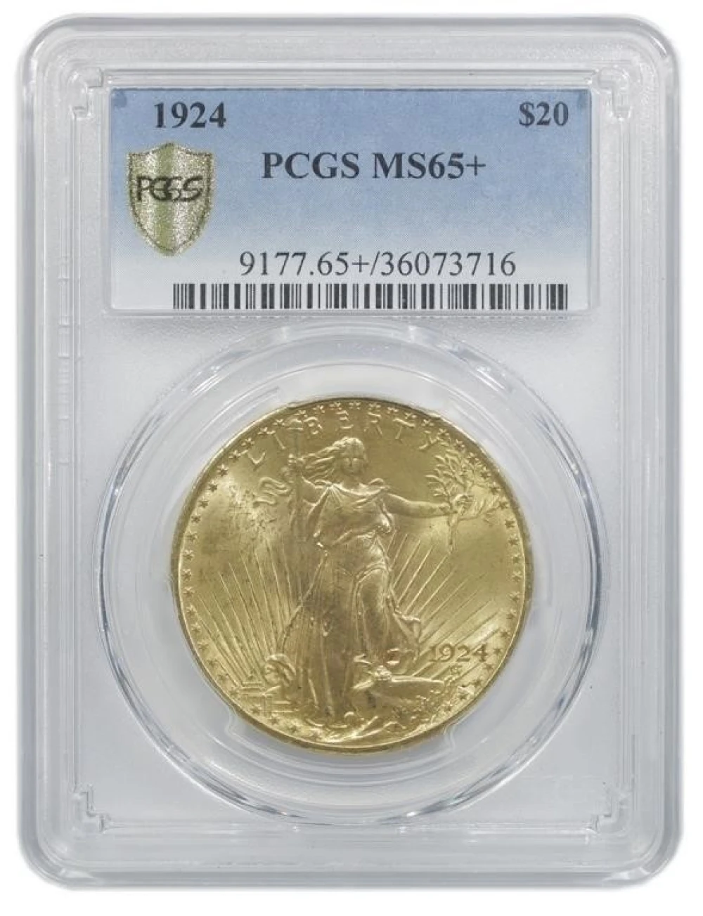 PCGS MS-65+ 1924 Gold $20