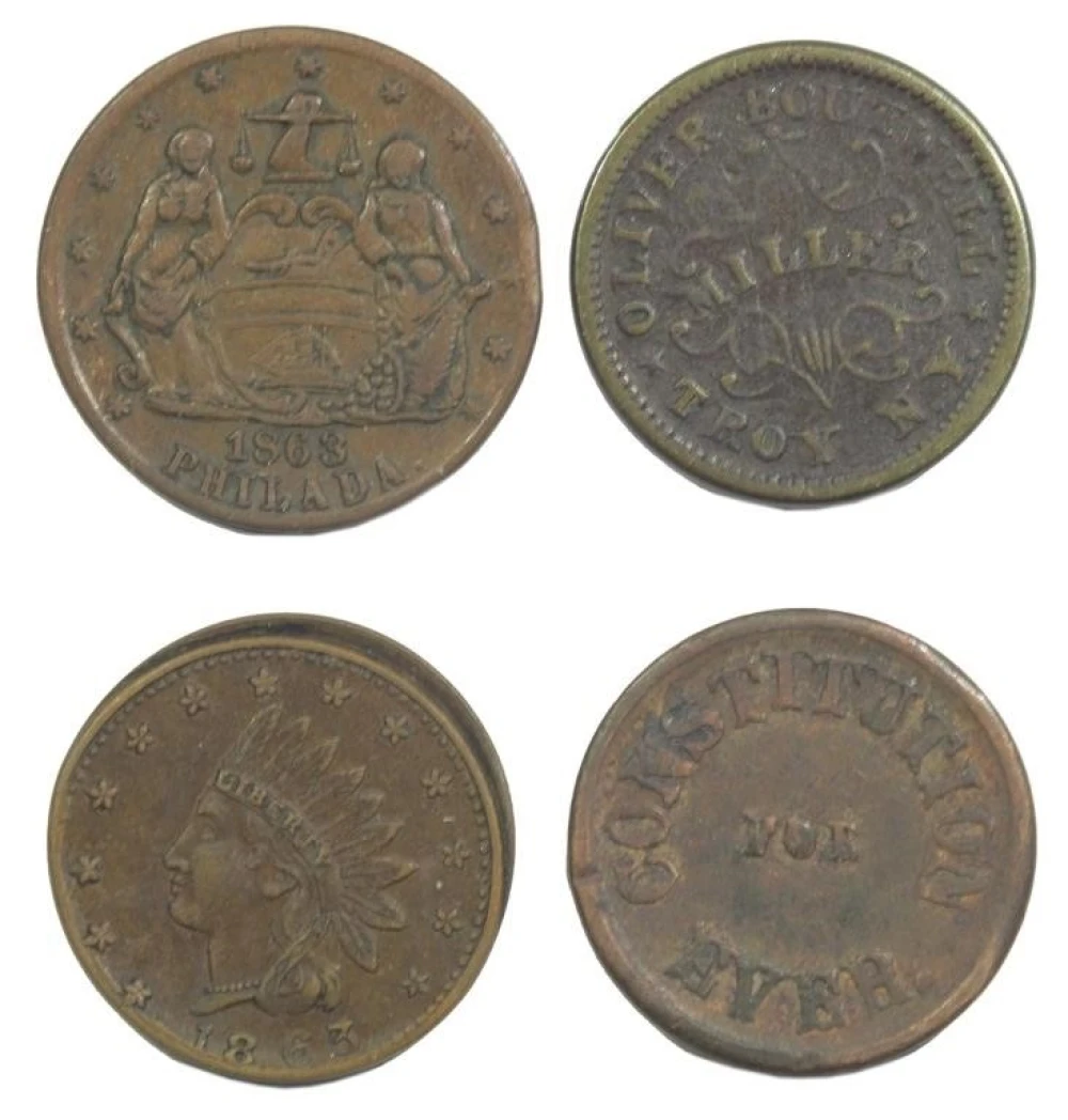 Civil War Token Quartet