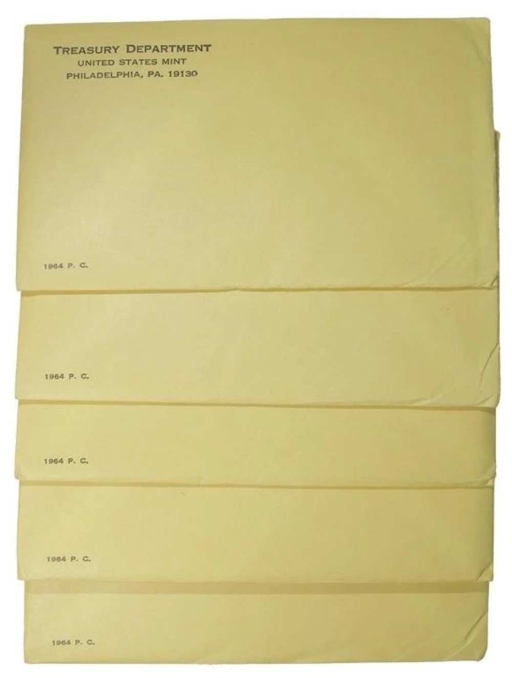 Five 1964 Proof Sets in Unopened Packages