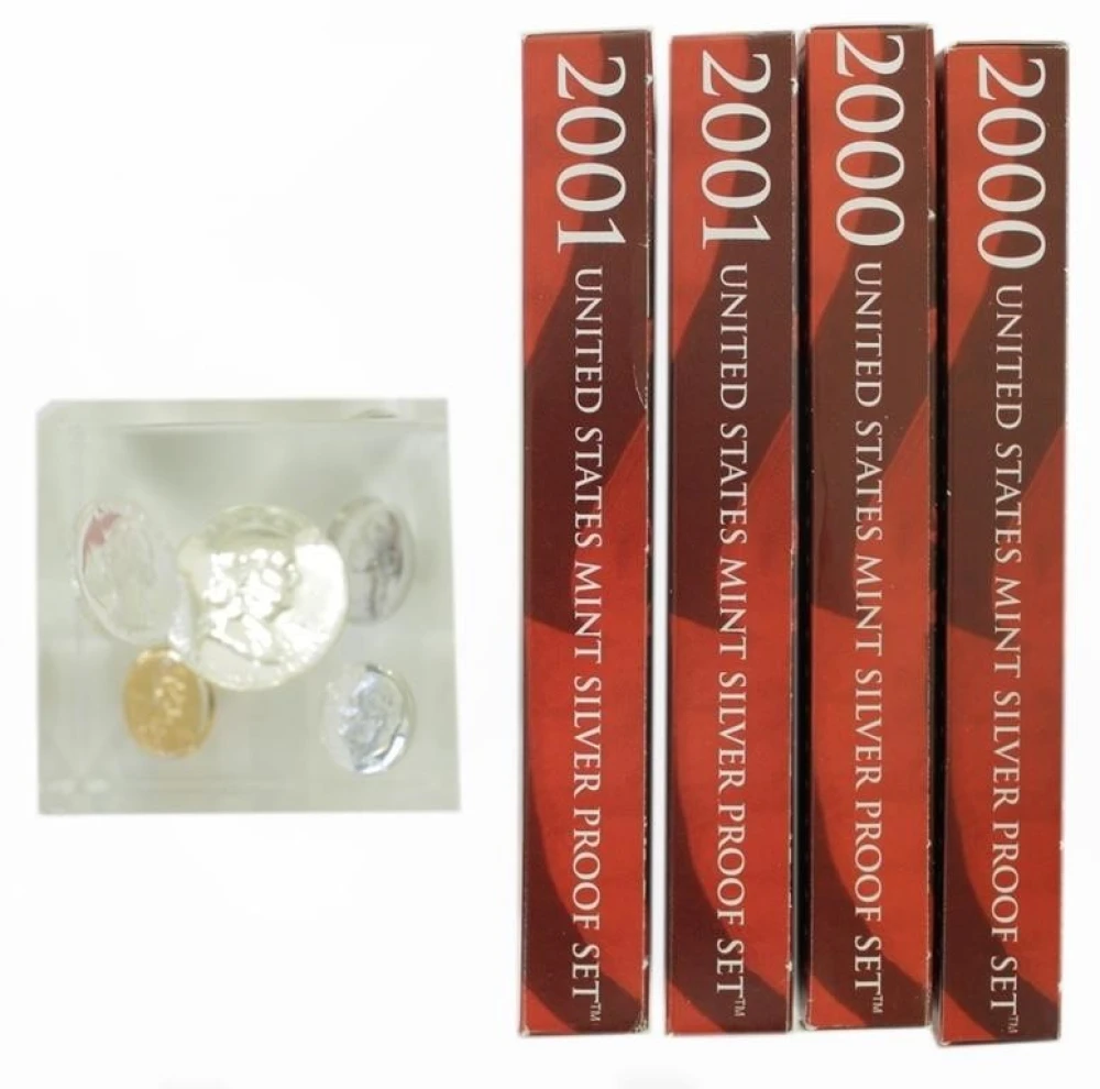 Lot of 5 Silver Proof Sets