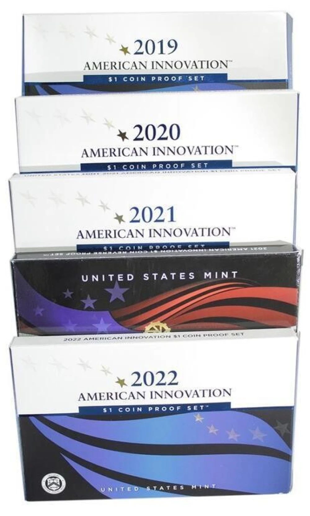 2019-2022 American Innovation Dollar Proof Sets