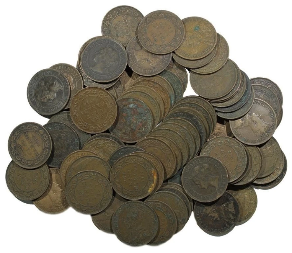 Canada. Hoardlet of Large Cents