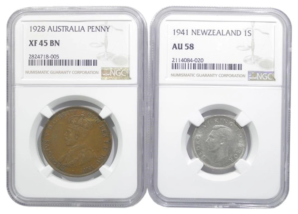Australia and New Zealand. NGC Certified Duo
