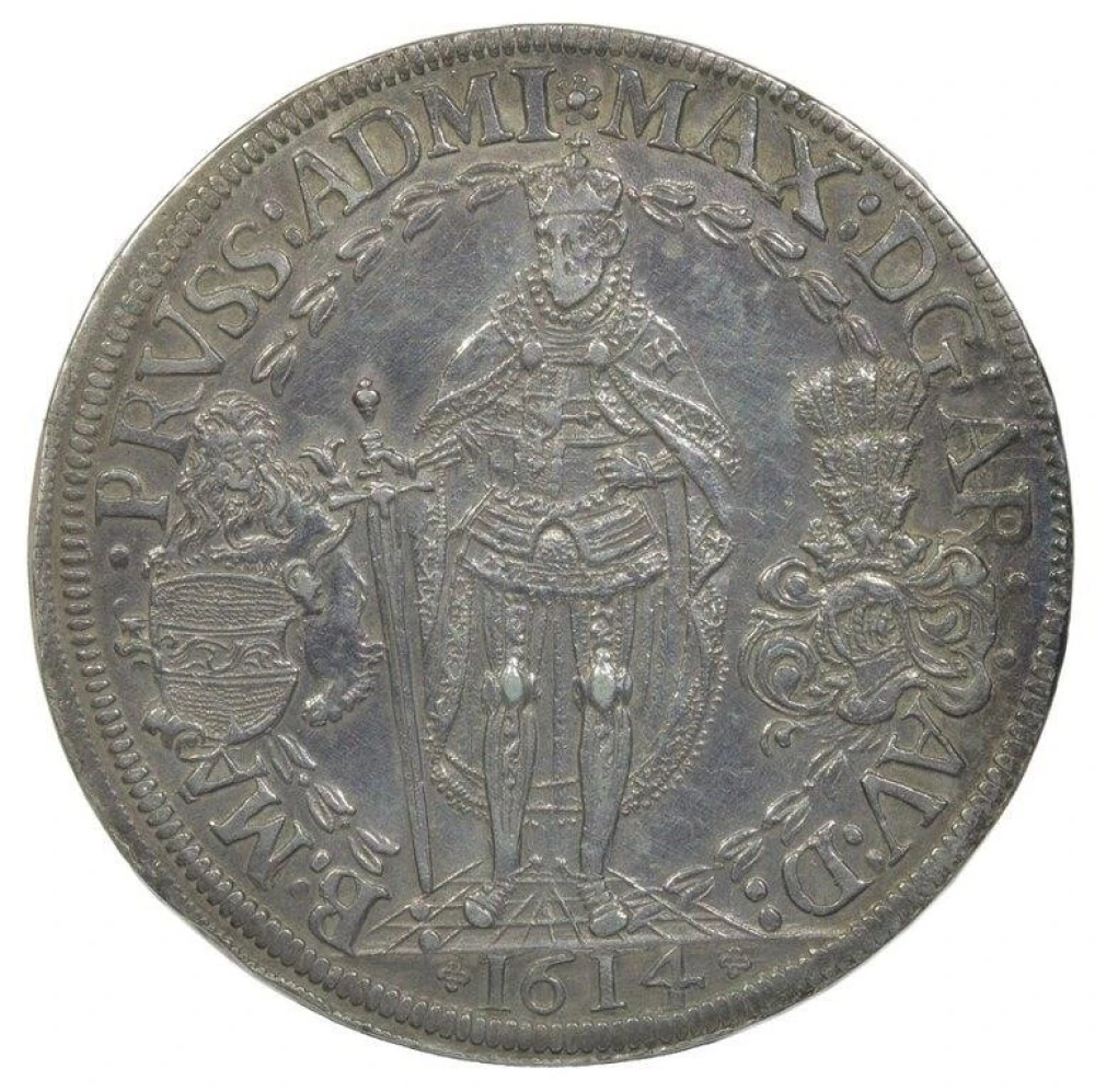 Germany. Teutonic Order. AU 1614 Double Thaler