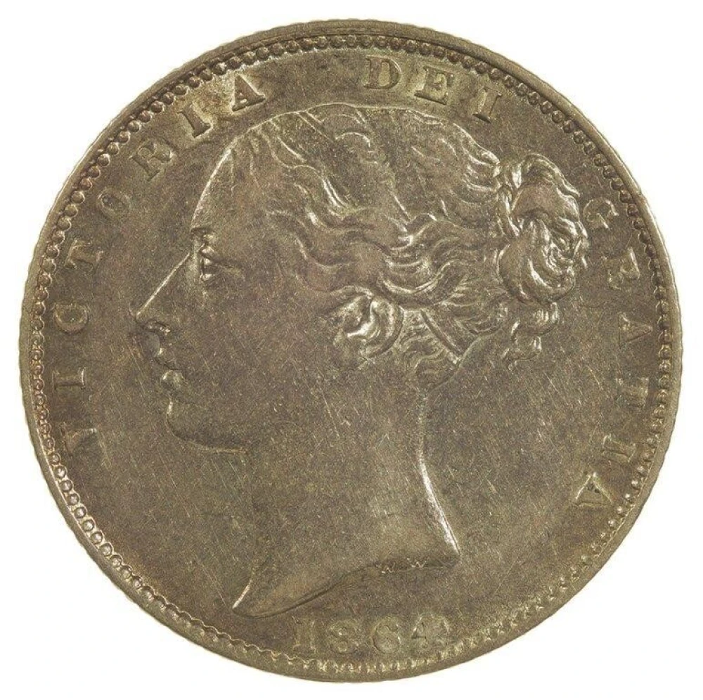 Great Britain. EF to AU 1864 Gold Sovereign