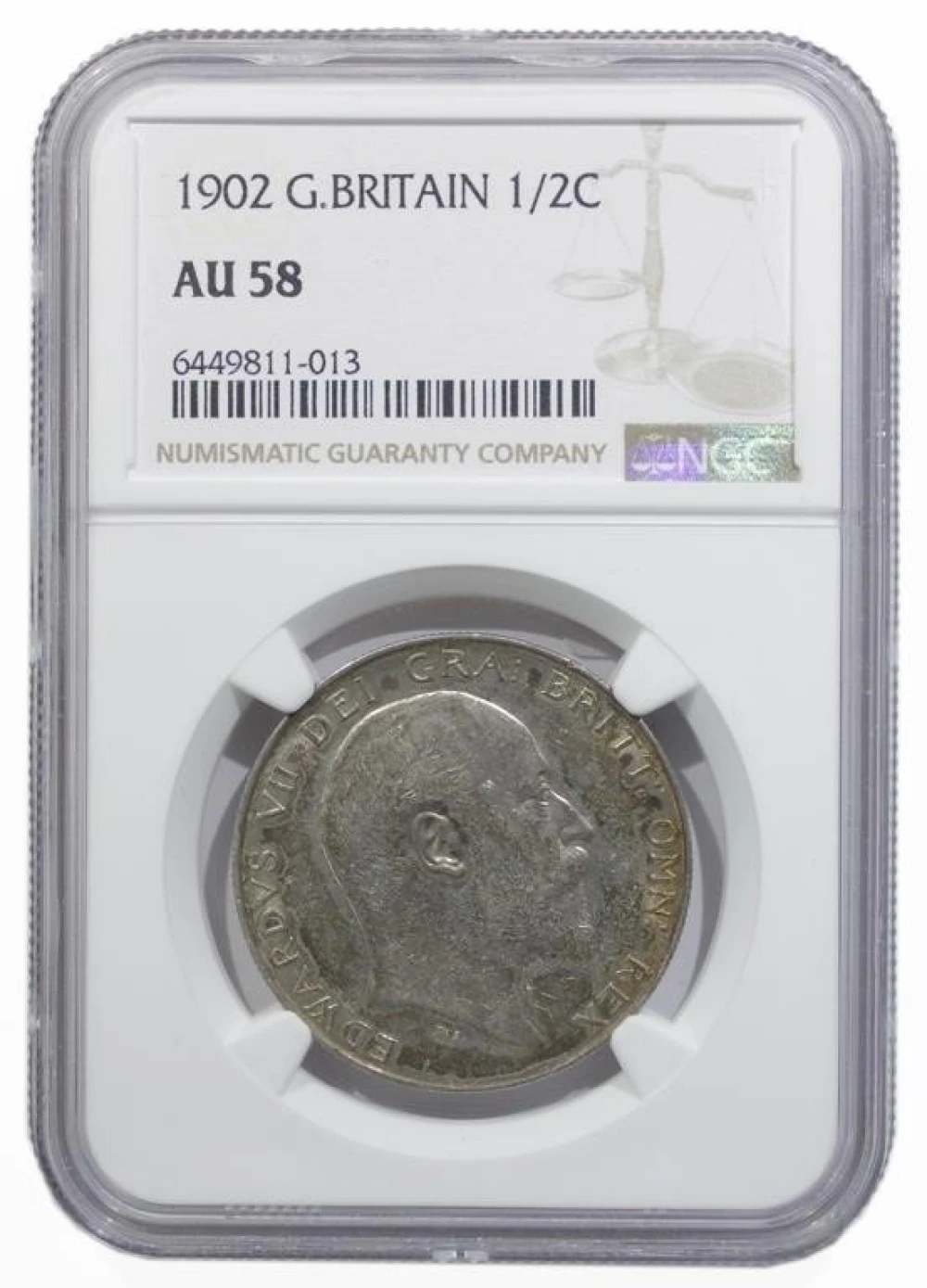 Great Britain. NGC AU-58 1902 Half Crown