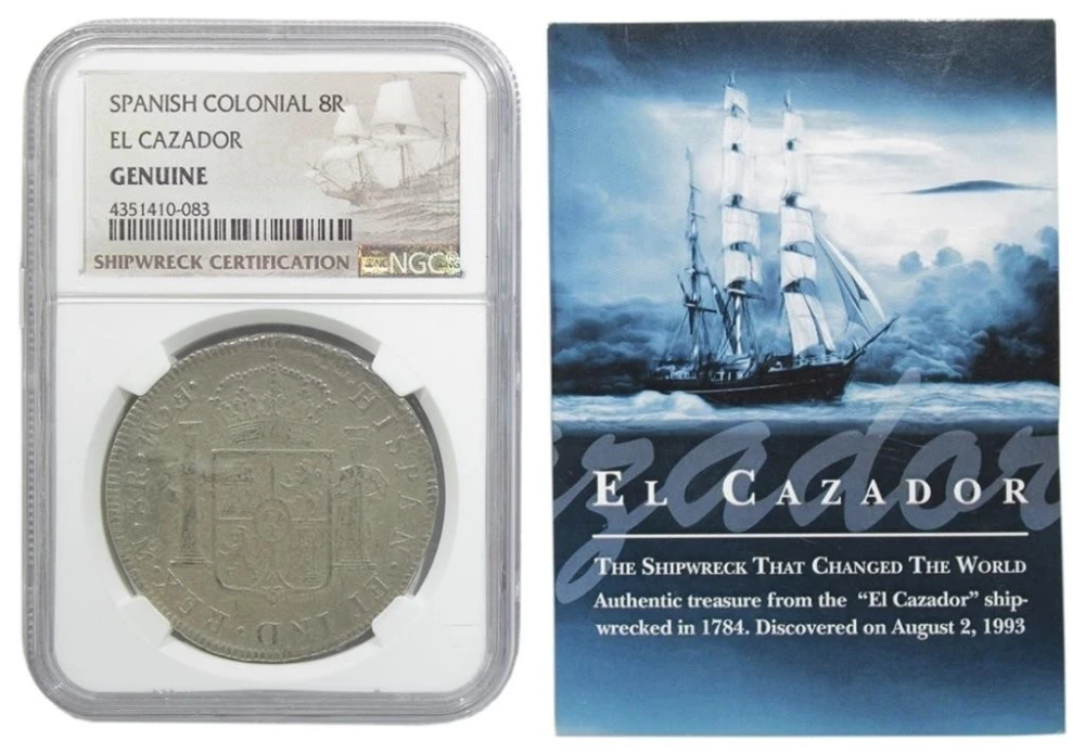 Mexico. NGC 1772 El Cazador Shipwreck 8 Reales