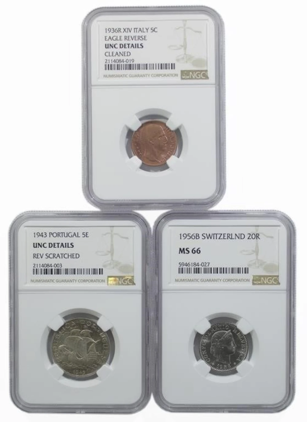 NGC Italy, Portugal, and Switzerland Trio