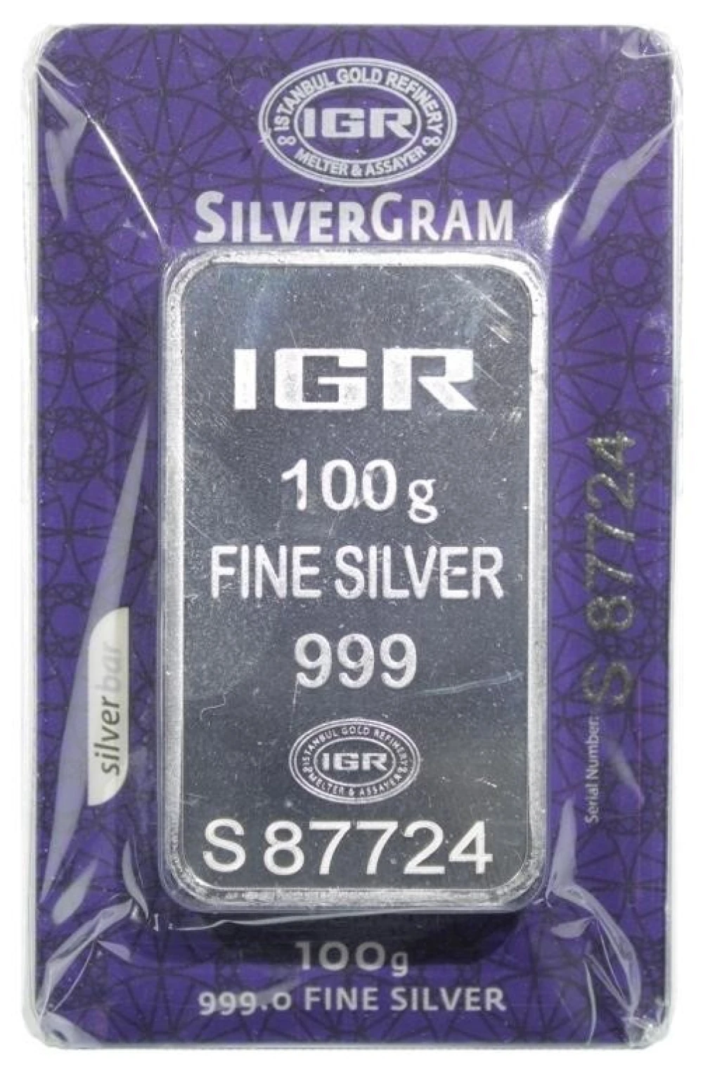 IGR 100 Gram Silver Bar