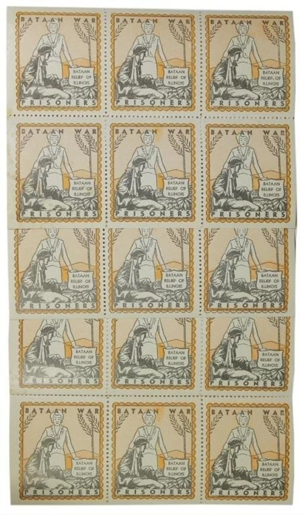 30 Bataan War Prisoners Stamps