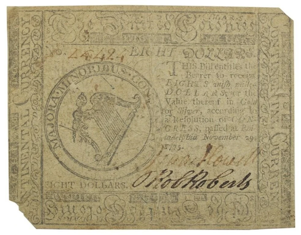 VF 1775 $8 Continental Currency
