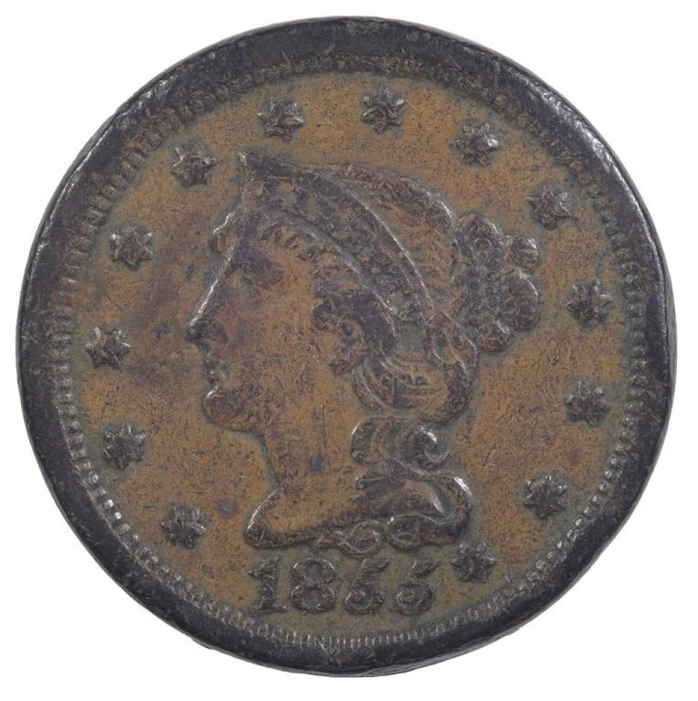 VF-30 1855 Knob on Ear Cent