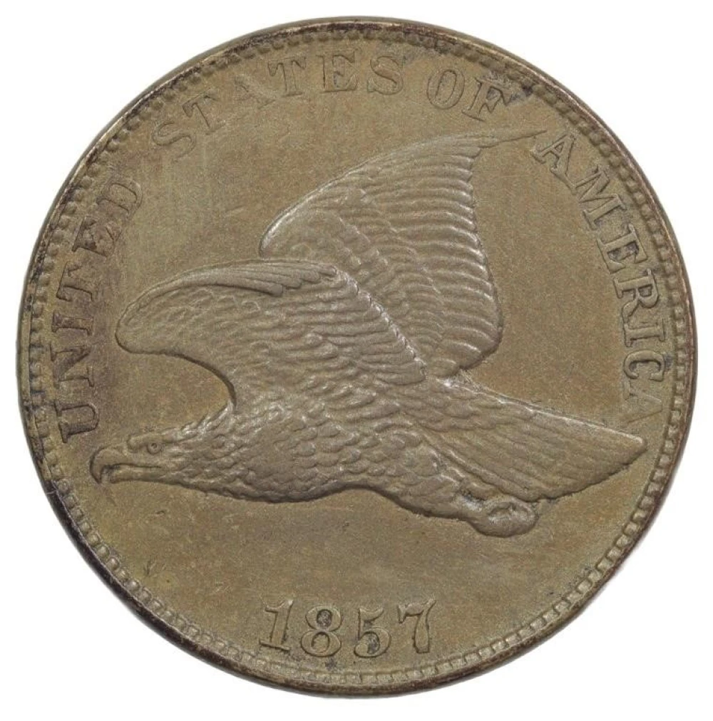 AU-50 1857 Flying Eagle Cent