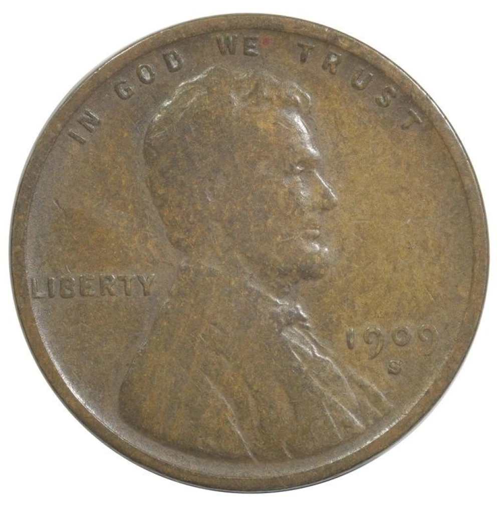 Fine-15 1909-S V.D.B. Cent