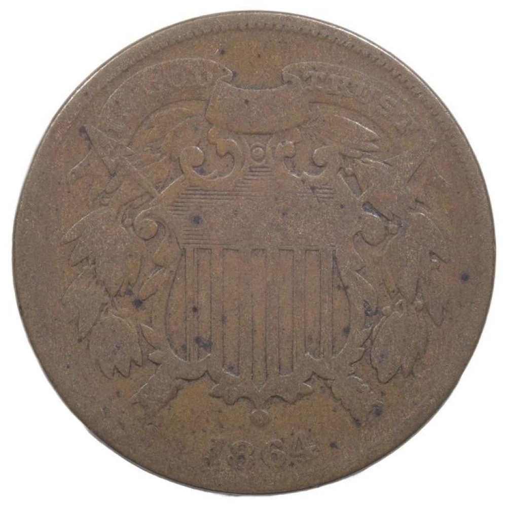 VG-8 1864 Small Motto Two-Cents