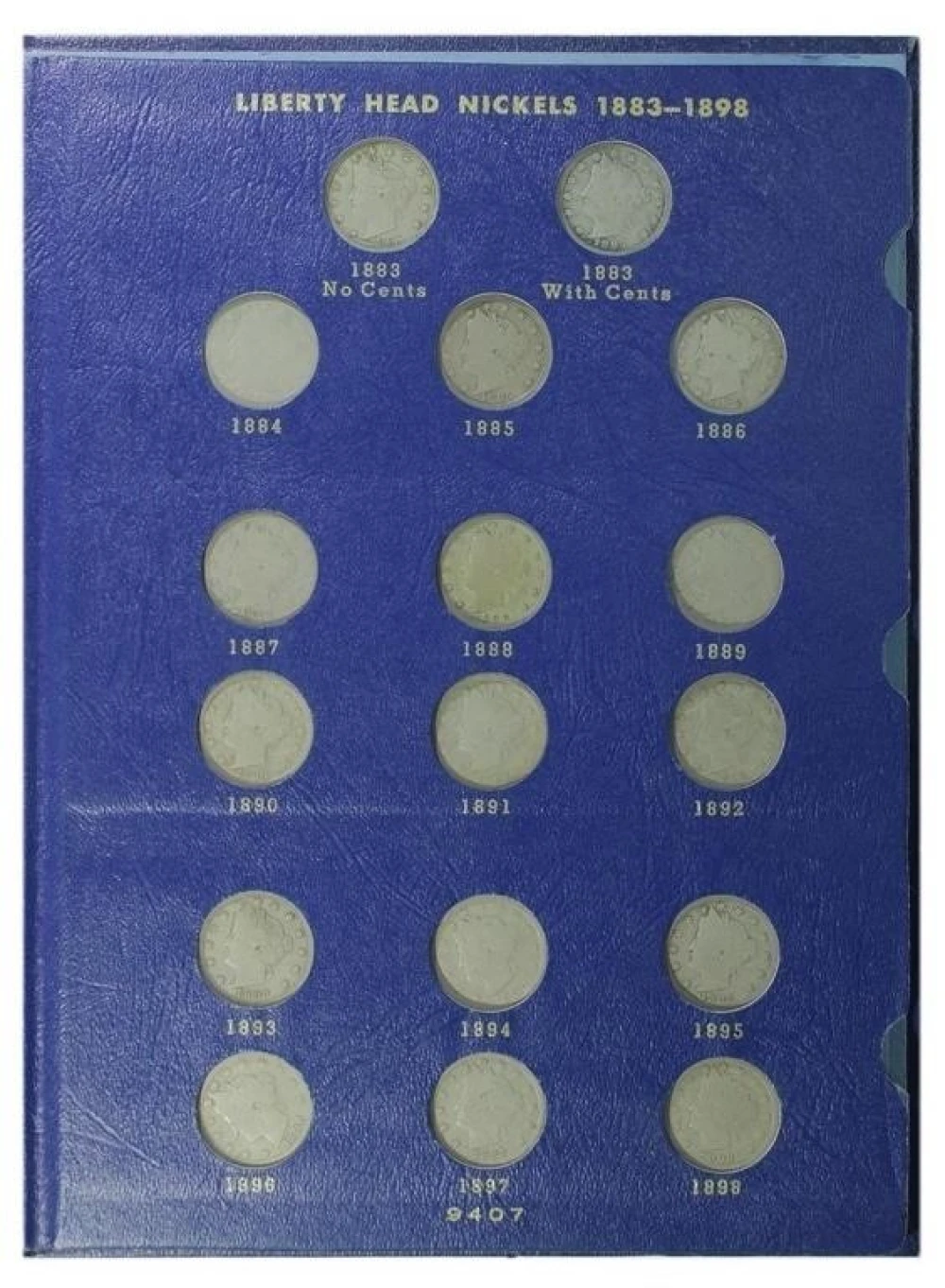 Complete Liberty Nickel Set, 1883-1912