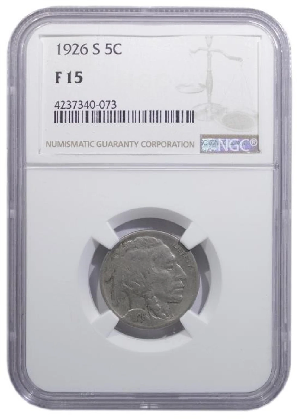 NGC Fine-15 1926-S Nickel