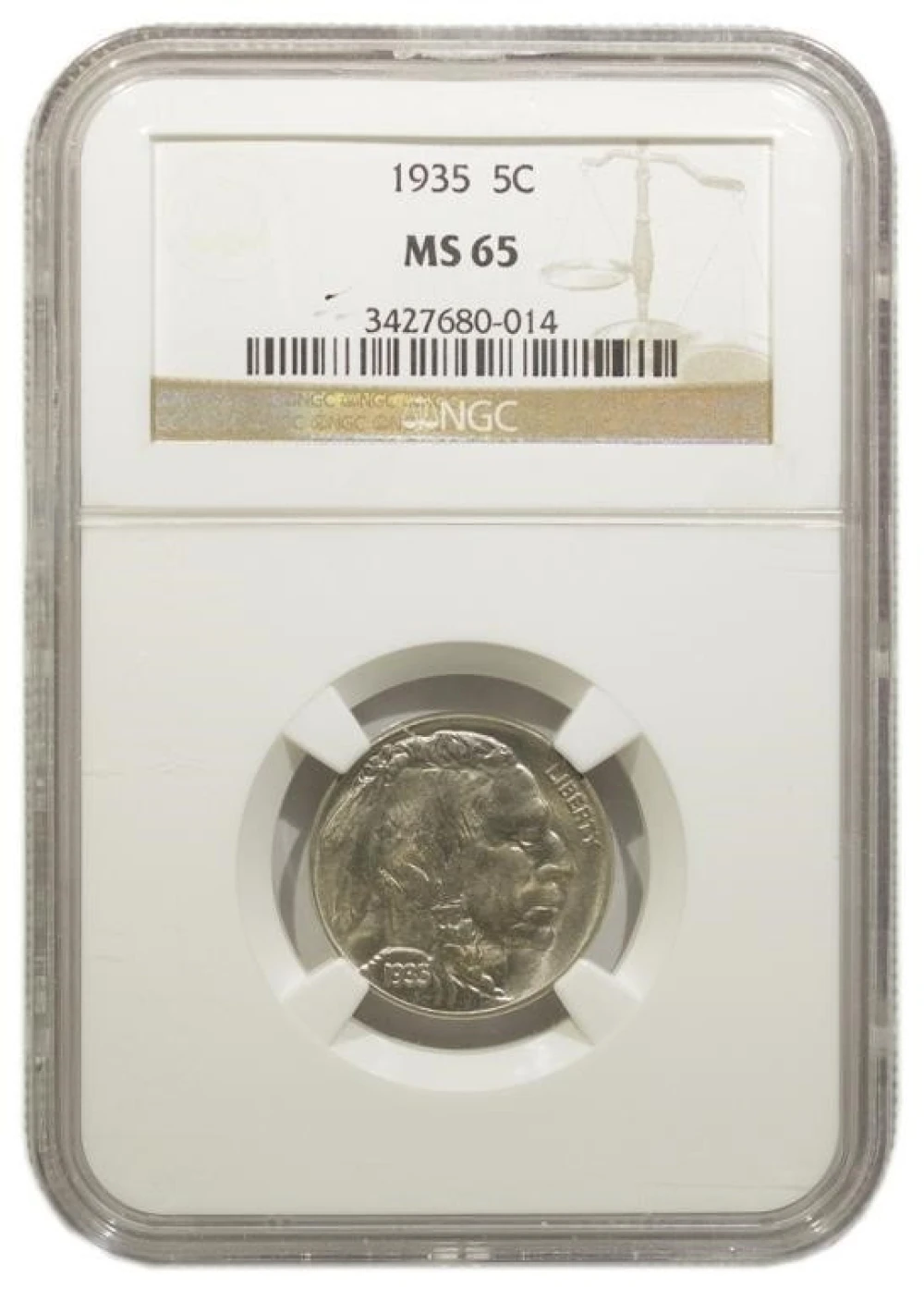 NGC MS-65 1935 Nickel