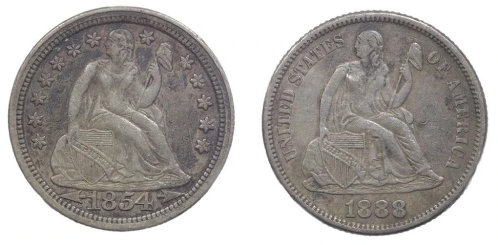 EF-45 Seated Dime Duo