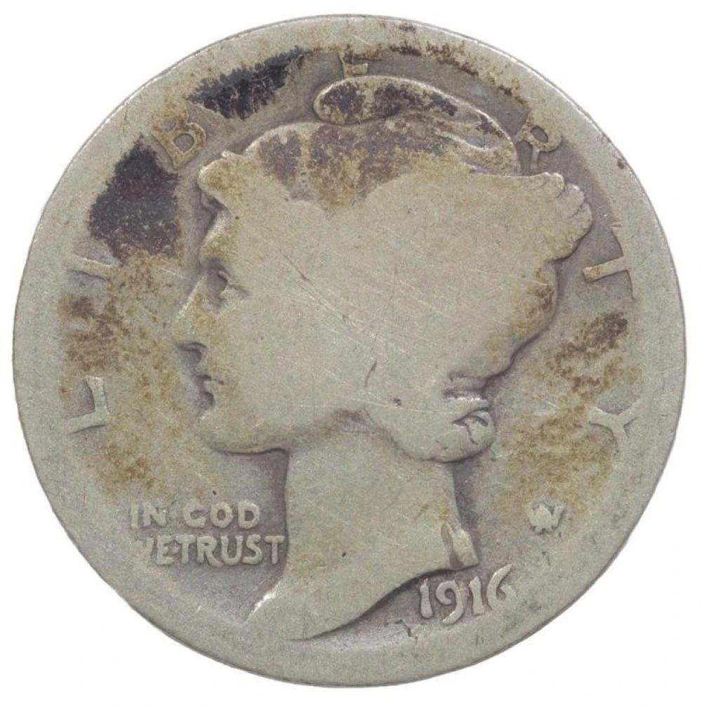 AG-3 1916-D Mercury Dime