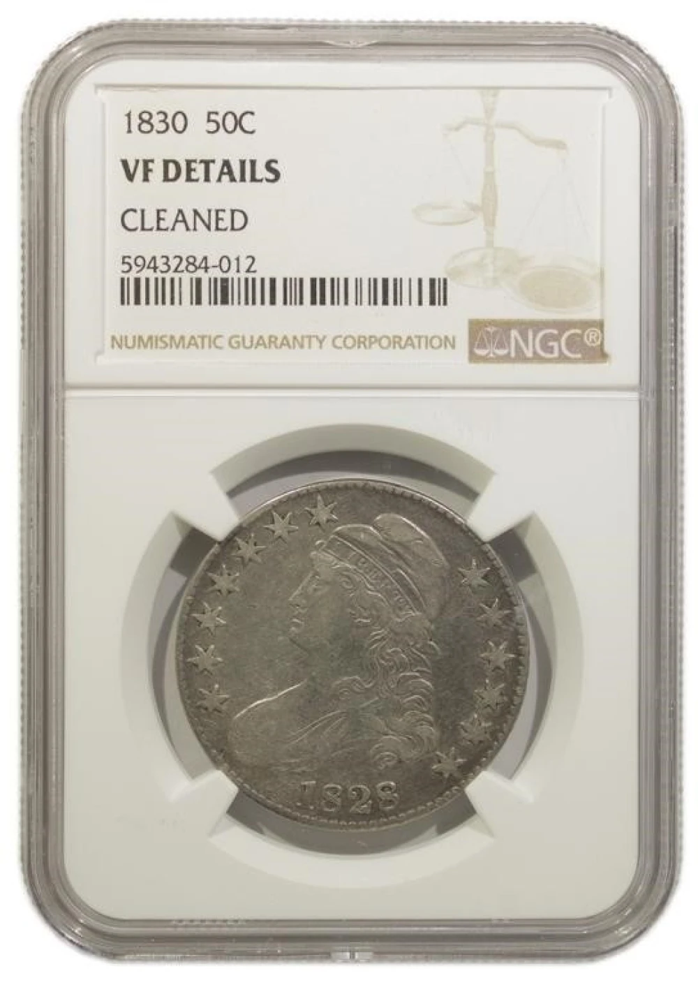 NGC VF Details 1830 Half Dollar