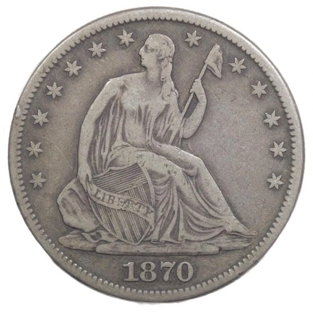 VF-20 1870 Half Dollar