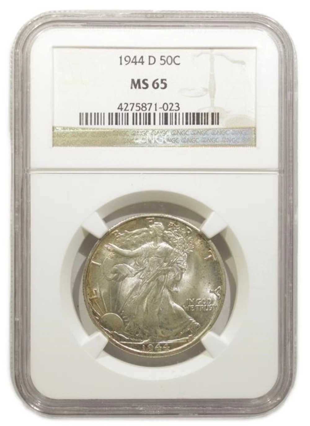 NGC MS-65 1944-D Half Dollar