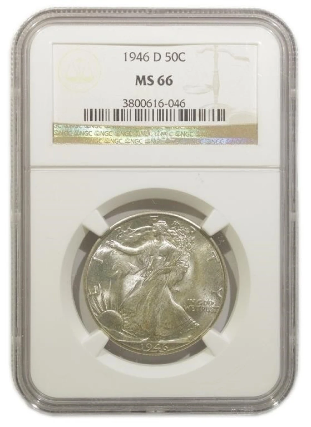 NGC MS-66 1946-D Half Dollar