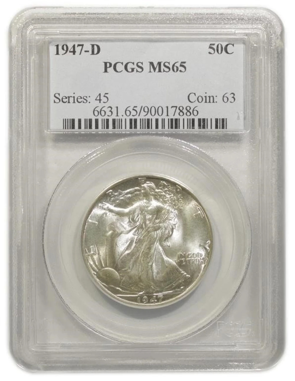 PCGS MS-65 1947-D Half Dollar