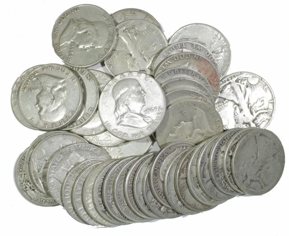 Mixed Walkers and Franklin Half Dollars