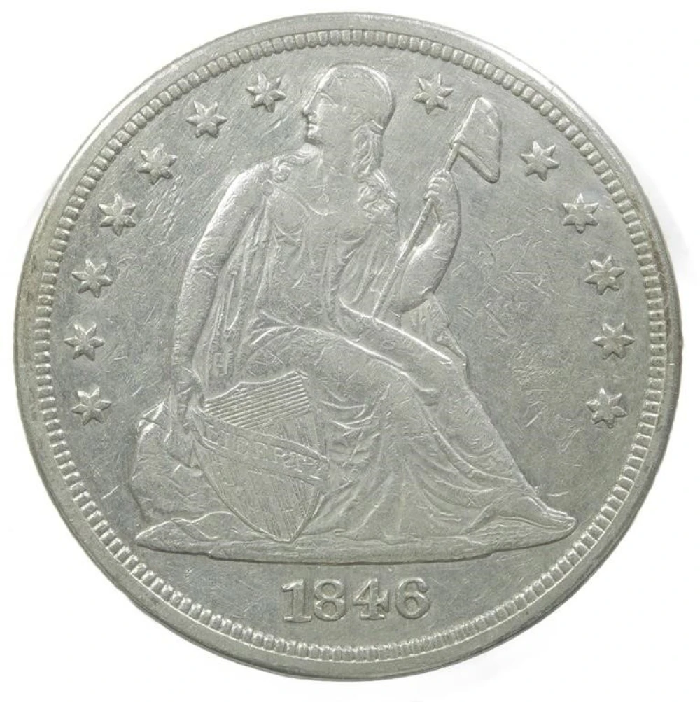 EF-40 1846 Seated Dollar