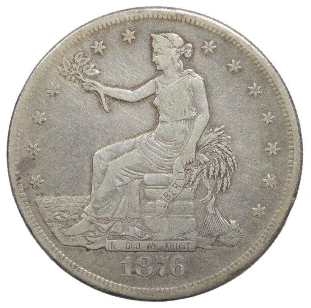 VF-30 Details 1876-CC Trade $1